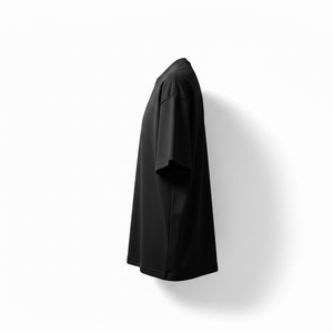 T-shirt Oversize Streetwear Homme Personnalisable Impression Coton Lourd Uni Épaules Tombantes Unisexe - Product Image 4