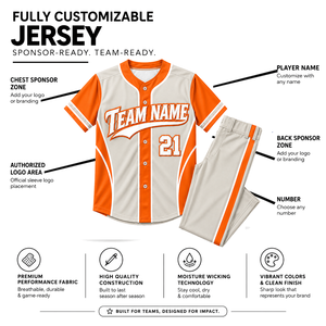 Conjunto de Uniforme de Béisbol Personalizado para Hombre, Adulto, Manga Corta, 100% Poliéster, Absorbe la Humedad, Impresión Sublimada, Nombre del Equipo 21 - Product Image 5