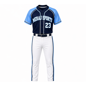 Maillot de baseball personnalisé pour hommes en tissu polyester respirant et impression par sublimation pour vêtements de sport d'équipe - Product Image 1