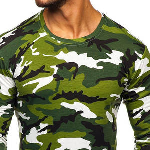 Camiseta Deportiva de Manga Larga para Hombre, Cuello Redondo, Ajustada, 100% Algodón Jersey de Alta Calidad, Colores Sólidos, con Logotipo Frontal - Product Image 5
