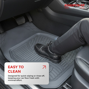 Roadpower (RP-RBR-1515) Alfombrillas Universales para Auto de Caucho Resistente para Todo Clima, con Patrón de Banda de Rodadura Profunda y Fáciles de Limpiar - Product Image 3