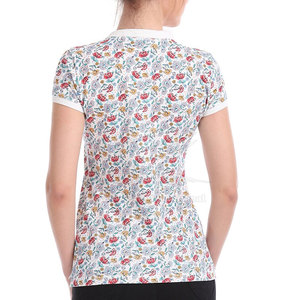 T-shirt personnalisé pour femme, été, 100% coton, respirant, décontracté, haute qualité, prix promotionnel - Product Image 3