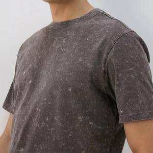 เสื้อยืดคอตตอนเนื้อหนานุ่มแบบวินเทจทรงสลิมฟิตสำหรับผู้ชาย สไตล์ลำลอง  รับสกรีนโลโก้ - Product Image 6