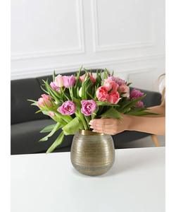 Elegante Florero de Metal para Mesa, Decoración Moderna para el Hogar, Adorno de Lujo para Salas de Estar y Comedor - Product Image 2