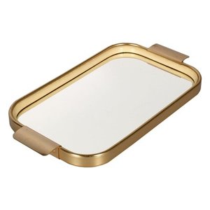 Modern Elegant Vanity Accessory Metal and <b>Mirror</b> Serving <b>Tray</b> Ornate Exports Custom Design Custom Logo - Product Image 3