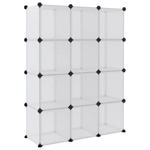 Organizador de Almacenamiento de Plástico PP Transparente Grande con Contenedores de Almacenamiento de Cubos de Acero Premium - Product Image 6