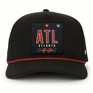 Gorra Snapback de 5 Paneles con Cuerda, Gorras Personalizadas con Orificios de Ventilación Cortados con Láser, Insignia de PVC en la Parte Delantera, Gorras de Alta Calidad, Proveedor de Gorras BSCI - Product Image 2