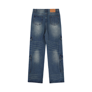 2025 Cheap Price Smart Look Lightweight Straight Fit Mid Waist Denim <b>Jeans</b> Pant <b>Men</b> Premium Quality Casual Outdoor Wear - Product Image 4