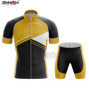 Tenue de cyclisme pour hommes, ensemble de vêtements de sport d'été respirants, écologiques, à séchage rapide, personnalisables pour la course à vélo - Product Image 5