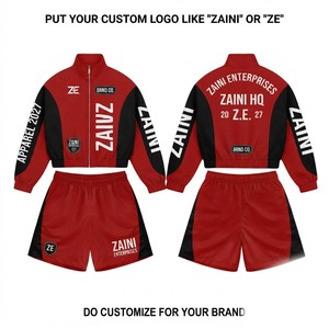 120 GSM Premium Woven Windbreaker Shorts Curved Panels Custom Logo Sportswear - Product Image 1