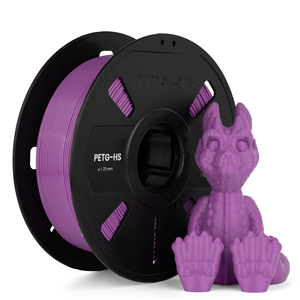 เส้นพลาสติก PETG-HS ขนาด 1.75 มม. น้ำหนัก 1 กก. สีม่วงอมม่วง สำหรับพิมพ์ 3 มิติ ความหนา 0.03 มม. ทนทาน อุณหภูมิการพิมพ์ 240 องศาเซลเซียส จาก Gujarat Numakers - Product Image 2