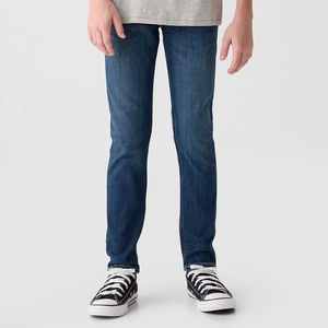 Jeans de Mezclilla a la Moda para Niños, Corte Ajustado, Ropa Juvenil Moderna, Venta al Por Mayor, Personalizable OEM - Product Image 1