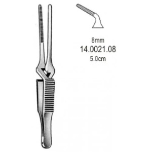 Pinza Diethrich Angled Bulldog de Alta Calidad con Mordazas de 8mm, Pinza Quirúrgica Cardiovascular, Instrumentos Hemostáticos para Control Vascular - Product Image 1