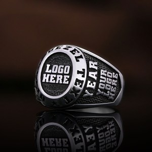 Bague d'École BOJ 031 Personnalisée en Argent et Diamant, Bague de Diplôme Universitaire Unisexe, Cadeau pour Fêtes et Occasions Spéciales, Prix Bas - Product Image 5