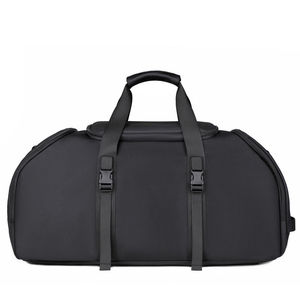 Cheap Price Unisex Nylon <b>Backpack</b> 30-40L Zipper Closure Adjustable <b>Strap</b> Durable Casual Solid Black Design Travel Bag - Product Image 5