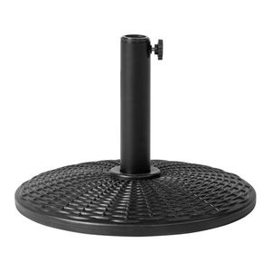 Base en plastique injecté 17,72 x 17,72 x 12,99 po, motif imitation rotin, pour parasols et bases de terrasse - Product Image 1