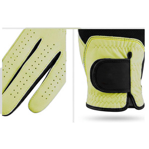Nuevo Guante de Béisbol de Cuero Amarillo con Logotipo Personalizado para Mano Derecha, Fabricante OEM de Guantes de Bateo de Béisbol, Guante de Béisbol Profesional Personalizado - Product Image 4