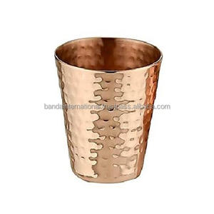 Vaso de Cobre Puro Martillado con Acabado Negro y Pulido para Beber y Uso en la Cocina, Vaso de Cobre Antiderrames - Product Image 3