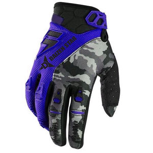 Guantes de Carreras Daizen Star de Dedo Completo con Patrón de Camuflaje Azul, Nailon Antideslizante, Revestimiento de PU, Cierre de Hebilla, para Motocross al Aire Libre - Product Image 3