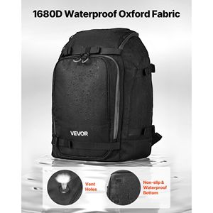 Borsa da sci con scarponi da Snowboard da sci 55L impermeabile esterno materiale Oxford 1680D resistente zaino da viaggio spazio per caschi da uomo donna - Product Image 6