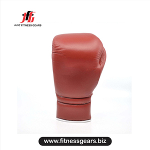 Gants de boxe en cuir avec fermeture à lacets au poignet, pour entraînement adulte, doigts entièrement couverts - Product Image 3