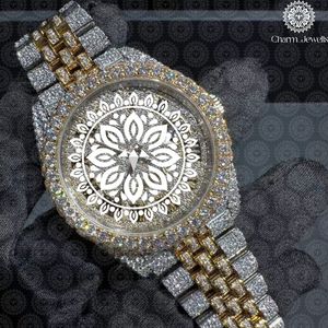 Charm_Jewells Luxury Stainless Steel <b>Watch</b> 42mm Analog Quartz Luminous Unisex Fashion Bracelet Folding Clasp - Product Image 1