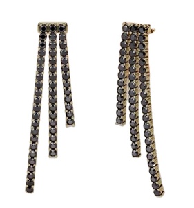 Black Moissanite Diamond <b>Stud</b> <b>Earring</b> Beautiful 925 <b>Sterling</b> <b>Silver</b> <b>Earring</b> & HIP HOP Diamond Jewelry - Product Image 1