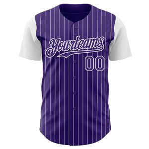 Camiseta de Béisbol Sublimada OEM con Logotipo Frontal, 100% Poliéster Transpirable, Unisex, Cuello Redondo, Manga Corta, Secado Rápido, Diseño a Rayas - Product Image 6