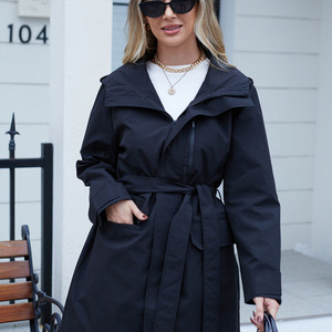 Impermeable Ligero de Moda con Logotipo Personalizado Rainfreem, Chaqueta Impermeable con Capucha para Mujer, de PU, para Exteriores - Product Image 4