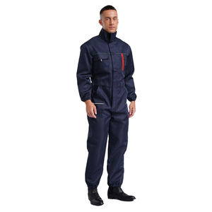 Overol de Trabajo para Hombre, Uniforme de Trabajo, Traje de Soldadura, Traje de Mecánico para Reparación de Automóviles, Azul Marino, Traje de Soldador FR Perforado - Product Image 5