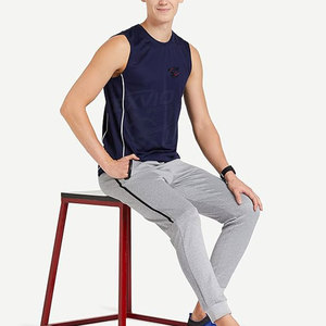 T-shirts sans manches respirants à séchage rapide, vente en gros à bas prix, vêtements de sport sans manches pour hommes - Product Image 5