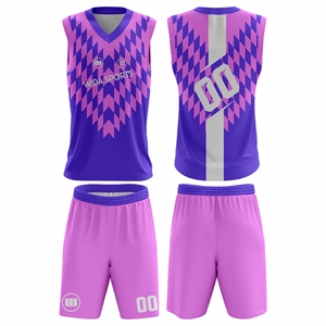 ชุดบาสเก็ตบอลสั่งทำ Wida Sports รุ่นขายดี ชุดเสื้อและกางเกงระบายอากาศ แห้งเร็ว เหมาะสำหรับทีม - Product Image 1