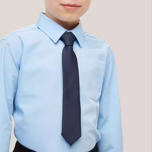 Ensembles de chemises blanches en coton de haute qualité pour uniformes scolaires, modèles gratuits, pour garçons du primaire et du collège - Product Image 4