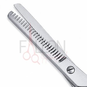 Thinning Scissors Stainless Steel 440C 30 Teeth Blunt Tip <b>Long</b> <b>Handle</b> Right Handed Hair Cutting <b>Shears</b> - Product Image 3