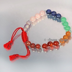Balancing Body 7 Chakra Genuine Gemstone Bracelet Buy Now Semi-Precious Stone Crafts Wholesale <b>Natural</b> <b>Crystal</b> Healing Bracelet - Product Image 3