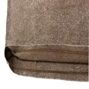 เสื้อยืดโอเวอร์ไซส์ผ้าคอตตอนหนานุ่ม พิมพ์ลายกราฟิกคุณภาพสูง สีน้ำตาลฟอกกรด สำหรับผู้ชาย พร้อมโลโก้แบบกำหนดเอง สไตล์สตรีทแวร์ - Product Image 6