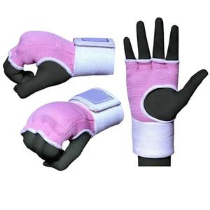 Top Luxury High Quality Hand Wraps Elasticated Gel Padded Inner Gloves Long Wrist Support <b>Dummy</b> Mitts - Product Image 6