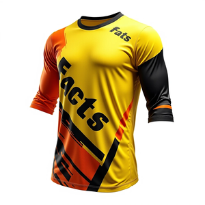 Jersey de Ciclismo Profesional de la Mejor Calidad, 100% Poliéster, Impresión Personalizada, Ropa Transpirable para Motociclismo y Carreras de Autos, Jersey de Motocross - Product Image 3