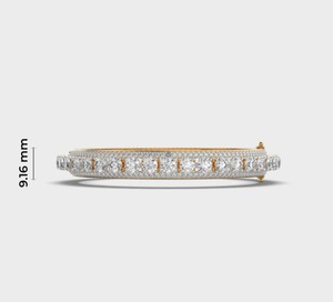 18K White <b>Gold</b> Plated Diamond Tennis Bracelet Round Brilliant Cut Channel <b>Set</b> Classic Women's Wedding Jewelry IGI Certified - Product Image 5