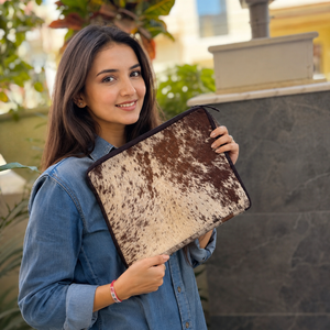 Hot Sale Cowhide Leather Laptop Sleeve Bag 16 Inch Vintage Laptop Protective Carrying Bags & Covers for Unisex - Product Image 3