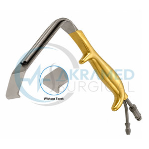 Retractor Premium Tebbetts para Aumento de Senos, 36 mm x 15 cm, Succión de Fibra Óptica sin Dientes, Herramienta de Cirugía Plástica - Product Image 6
