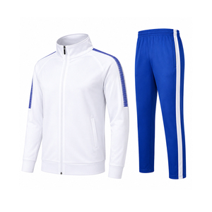 Ensemble de survêtement de course pour hommes en gros, ensemble de survêtement polaire d'échauffement pour hommes, marque privée pour les détaillants américains - Product Image 4