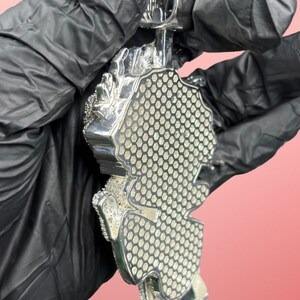 จี้การ์ตูนประดับเพชรโมอิสซาไนต์แบบ Iced Out, สร้อยคอเงินแท้ 925 สไตล์แร็ปเปอร์, ตัวจับแบบ Baguette - Product Image 2