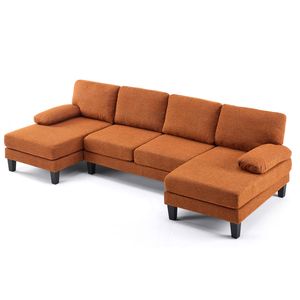 Divano Moderno da 111,4 Pollici con Rivestimento Rimovibile per Set da Soggiorno - Product Image 1
