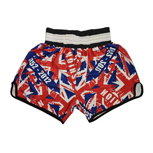 Pantalones Cortos de Muay Thai para Hombre, Estampado Satinado, Cintura Elástica, para Entrenamiento de Gimnasio, Kickboxing, Ligeros, Coloridos - Product Image 5