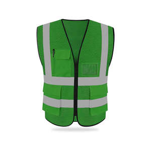 Gilet de sécurité réfléchissant haute visibilité personnalisable avec plusieurs poches, de haute qualité, unisexe, pour adultes - Product Image 6