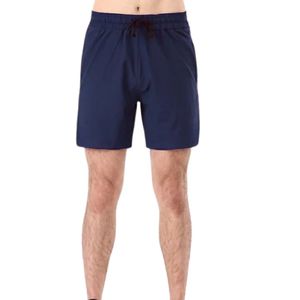 Pantalones Cortos Deportivos Casuales de Felpa para Hombre, Color Azul Marino, de Secado Rápido, Transpirables, con Cintura Elástica y Cordón Ajustable, para Pádel, Tenis y Entrenamiento - Product Image 1