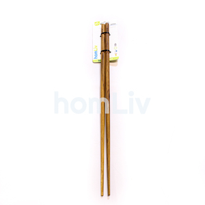 OEM Natural Eco Friendly Yosu Teak Wood Long Chopstick Sustainable Food Safe No <b>Paint</b> and Varnish Halal Customized Kitchen - Product Image 1