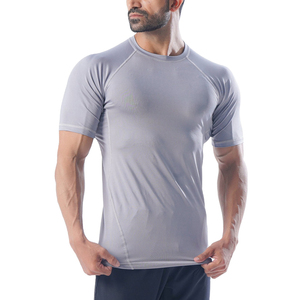 Training Men Compression Men's T-Shirts <b>Tight</b> Fit Gym Tee Stretch Fabric Moisture Wicking Athletic Wear Running Fitness for men - Product Image 1