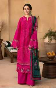 ชุดเสื้อผ้าชัลวาร์ คามีซ สำหรับฤดูร้อน ผู้หญิง คุณภาพสูง ผ้าฝ้ายลินิน ปักลายอย่างดี ระบายอากาศได้ดี ไม่ยับ ซักได้แห้งเร็ว - Product Image 2